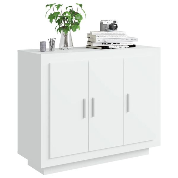 vidaXL Buffet blanc 92x35x75 cm bois d&rsquo;ing&eacute;nierie