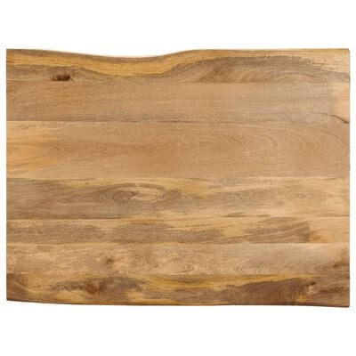 vidaXL Dessus de table 110x80x2,5 cm bord vivant bois massif manguier