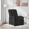 vidaXL Fauteuil inclinable en tissu noir