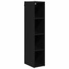 vidaXL Armoire suspendue avec stockage Ch&ecirc;ne noir 20 x 29,5 x 100 cm
