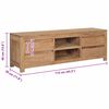 vidaXL Meuble TV 115x30x40 cm Bois de teck massif