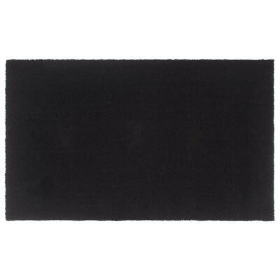 vidaXL Tapis de porte noir 90x150 cm fibre de coco touffeté
