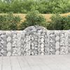 vidaXL Paniers &agrave; gabions arqu&eacute;s 10 pcs 200x30x100/120 cm Fer galvanis&eacute;