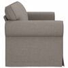 vidaXL Canap&eacute; 180cm Taupe M&eacute;tал