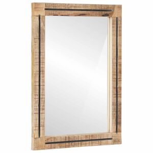 vidaXL Miroir Marron et Noir 70 x 50 x 3 cm Verre