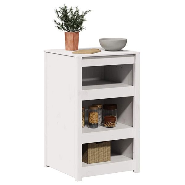vidaXL Armoire de cuisine Blanc 55 x 55 x 92 cm Pin massif