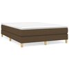 vidaXL Sommier &agrave; lattes de lit avec matelas Marron fonc&eacute; 140x190 cm