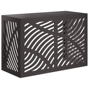 vidaXL Housse de climatiseur Noir 90 x 40 x 60 cm Acier