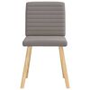vidaXL Chaises &agrave; manger lot de 6 taupe tissu