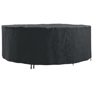 vidaXL Housse pour meubles Noir 244 x 244 x 85 cm Tissu Oxford 600D