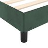 vidaXL Cadre de lit sans matelas vert fonc&eacute; velours