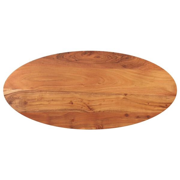 vidaXL Dessus de table 140x50x3,8 cm ovale bois massif d'acacia