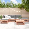 vidaXL Salon de jardin 6 pcs avec coussins bois massif Douglas
