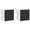 vidaXL Meuble mural LUCCA 2 pc Noir Bois d'ing&eacute;nierie