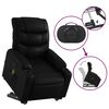 vidaXL Fauteuil inclinable de massage électrique noir similicuir