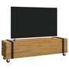 vidaXL Meuble TV Marron 110 x 30 x 30 cm Bois de teck massif