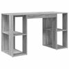 vidaXL Bureau Gris Sonoma Bois d'ing&eacute;nierie 130 x 50.5 x 75 cm