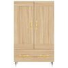 vidaXL Buffet haut ch&ecirc;ne sonoma 69,5x31x115 cm bois d'ing&eacute;nierie