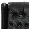 vidaXL Fauteuil inclinable &eacute;lectrique Noir brillant Similicuir