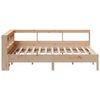 vidaXL Lit biblioth&egrave;que sans matelas 160x200 cm bois massif de pin