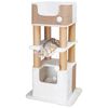 TRIXIE Griffoir pour chats Lucano XXL Blanc et taupe