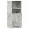 vidaXL Armoire de cuisine gris b&eacute;ton 57x41,5x131,5 cm bois ing&eacute;nierie