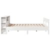 vidaXL Lit biblioth&egrave;que sans matelas blanc 140x190 cm bois pin massif