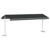 vidaXL Auvent autoportant 6 x 3 m Polyester Anthracite