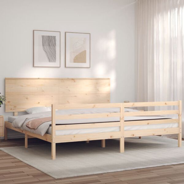 vidaXL Cadre de lit sans matelas bois massif