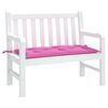 vidaXL Coussin de banc de jardin rose 110x50x7 cm tissu