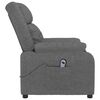 vidaXL Fauteuil inclinable &eacute;lectrique Gris fonc&eacute; Tissu