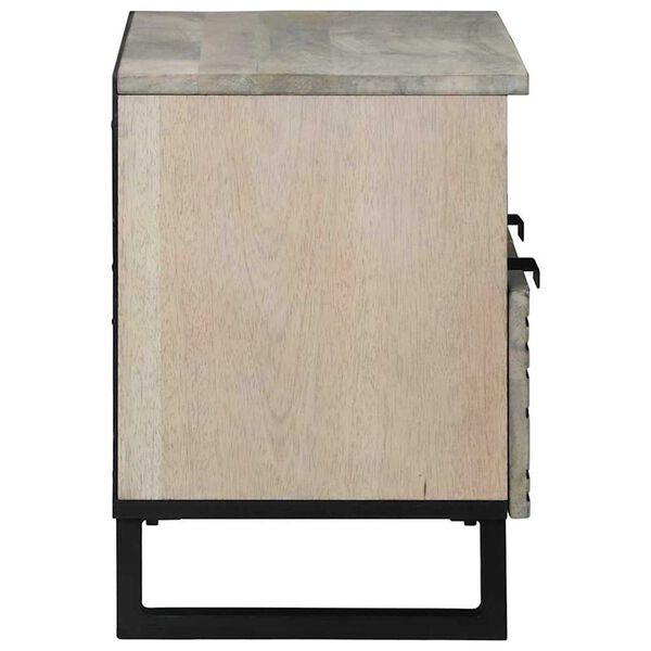 vidaXL Unites TV avec tiroir Blanc 70 x 33 x 46 cm Bois d'ing&eacute;nierie