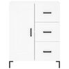 vidaXL Buffet haut Blanc 69,5x34x180 cm Bois d'ingénierie