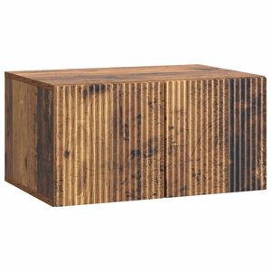 vidaXL Meuble TV mural Bois ancien 59,5 x 41 x 30 cm Bois d'ing&eacute;nierie