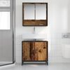 vidaXL Ensemble de mobilier de salle de bain 2 pcs Bois Ancien
