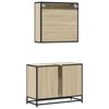 vidaXL Ensemble de meubles de salle de bain 2 pcs ch&ecirc;ne sonoma