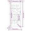 vidaXL Portail de jardin 100x200 cm en acier Corten et bambou