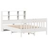 vidaXL Cadre de lit sans matelas blanc 160x200 cm bois de pin massif