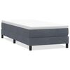 vidaXL Sommier &agrave; lattes de lit sans matelas gris fonc&eacute; 90x220 cm