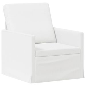 vidaXL Canap&eacute; simple Blanc 70 x 81 x 82 cm Tissu