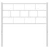 vidaXL T&ecirc;te de lit de remplacement m&eacute;tal blanc 100 cm