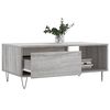 vidaXL Table basse Sonoma gris 90x50x36,5 cm Bois d'ing&eacute;nierie