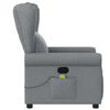 vidaXL Fauteuil de massage inclinable Gris clair Tissu