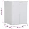 vidaXL Armoire de machine &agrave; laver Blanc 68,5x64,5x88 cm PVC
