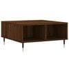 vidaXL Table basse ch&ecirc;ne marron 60x60x30 cm bois d'ing&eacute;nierie