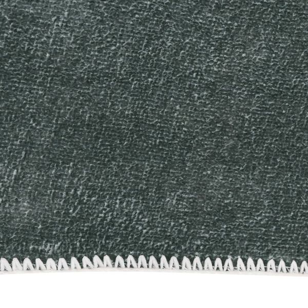 vidaXL Tapis de couloir lavable pliable Gris 80x300 cm Polyester