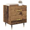 vidaXL Cabinet de chevet avec tiroir Bois ancien 40 x 35 x 47,5 cm