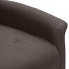 vidaXL Fauteuil de massage Marron Tissu