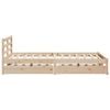 vidaXL Cadre de lit sans matelas 135x190 cm bois de pin massif