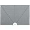 vidaXL Auvent lat&eacute;ral pliable de terrasse Gris 400 x 200 cm
